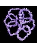 Bracelet chips, pierres précieuses, pierres naturelles, gemmes, améthyste