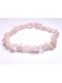 Bracelet chips, pierres précieuses, pierres naturelles, gemmes, quartz rose