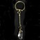 Porte-clés pierres précieuses, pierres naturelles, gemmes, cristal de roche, quartz
